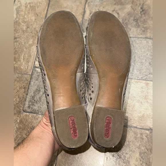 Gray Perforated Women's Shoes - Picture 5 of 7